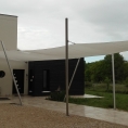Toile PVC pour tonnelle de terrasse avec structure