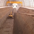 Bâche pour structure métalique / tunnel de stockage, vue intérieur